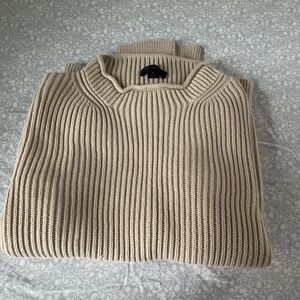 VGUC Tan Rollneck Style Ribbed Sweater